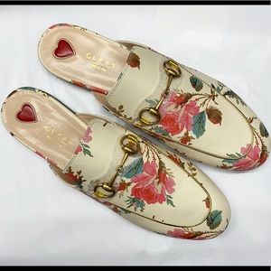 Gucci Leather Princetown Loafers Size 38